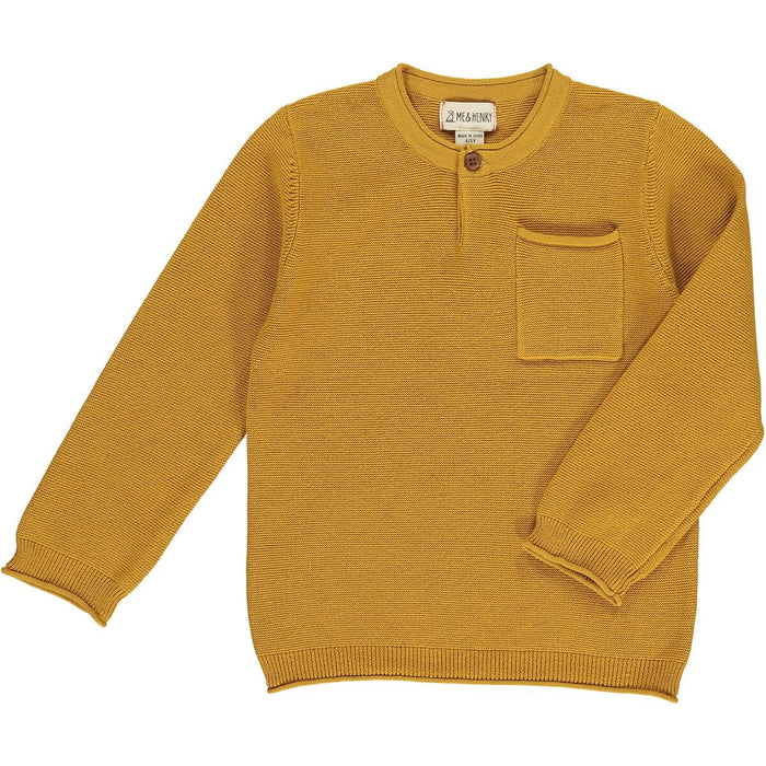 Gold Dayton Pocket Sweater
