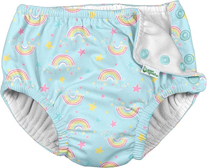 Aqua Rainbow Snap Swim Diaper