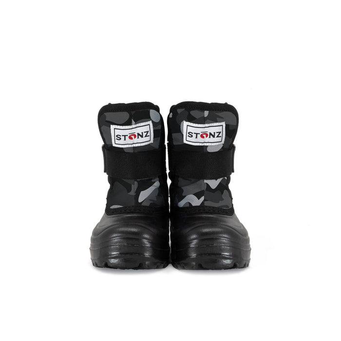 Stonz Black & Gray Camo Scout Winter Boots