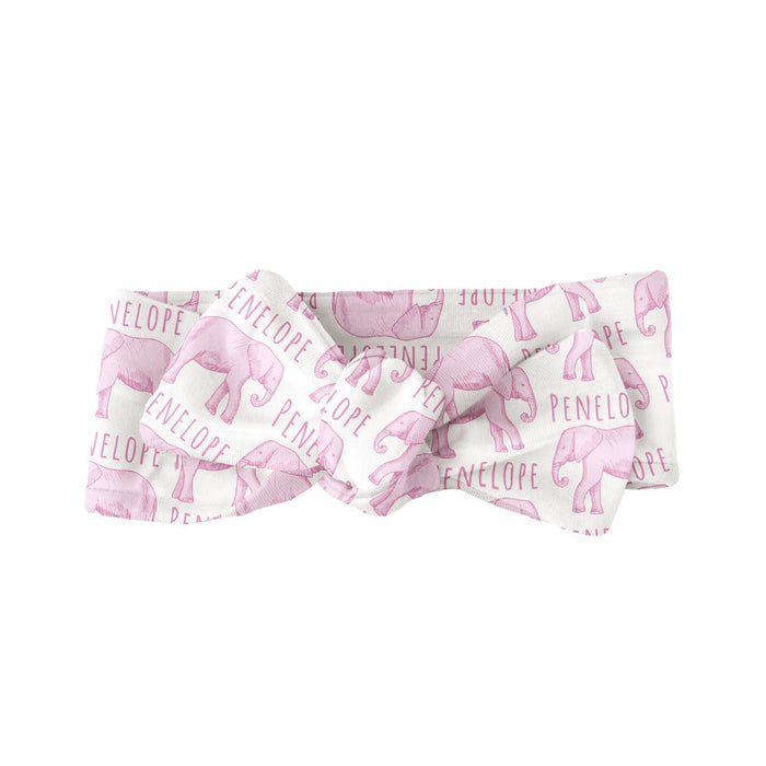 Personalized Bow  - Elephant Pink | Sugar + Maple