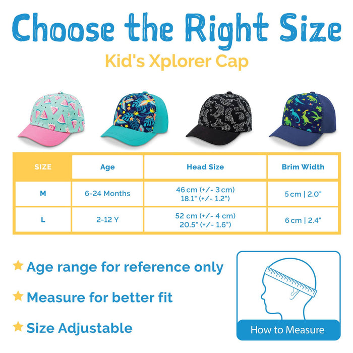 Black Tie-Dye Kid's Xplorer Hat