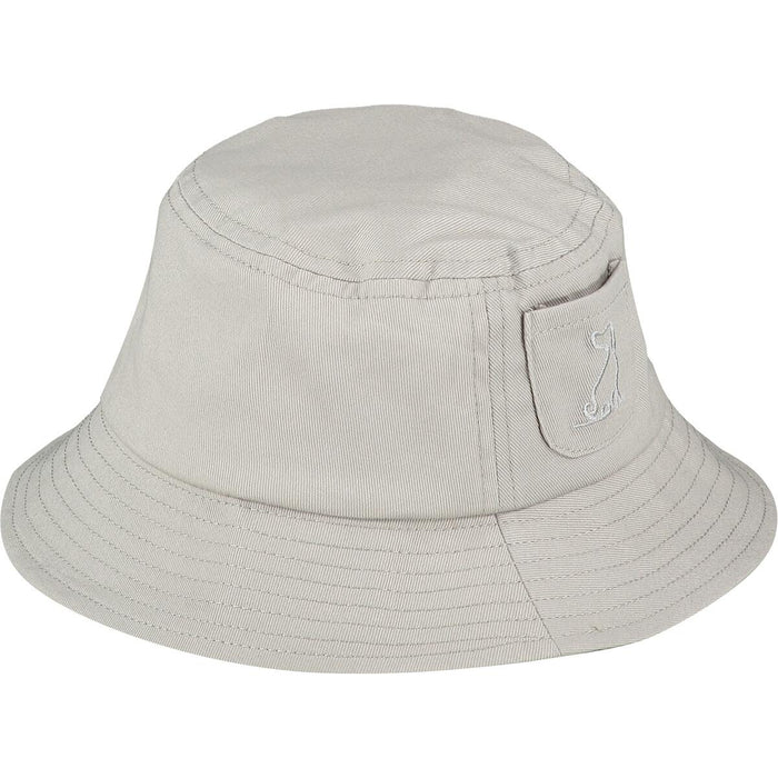 Grey Twill Fisherman Bucket Hat