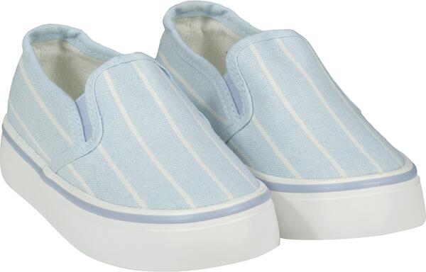 Blue Stripe South Hampton Canvas Deck Shoes