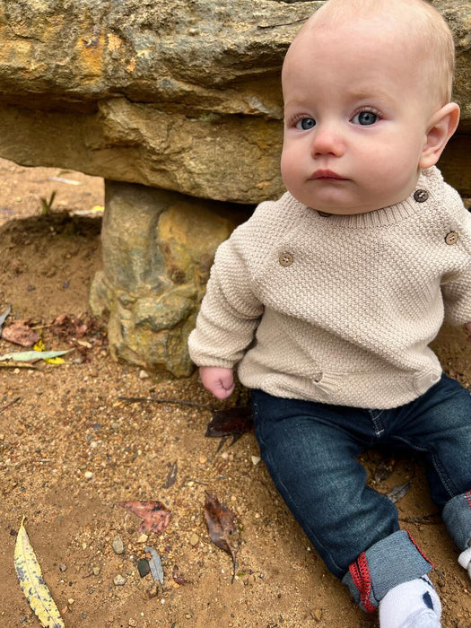 Cream Morrison Baby Sweater