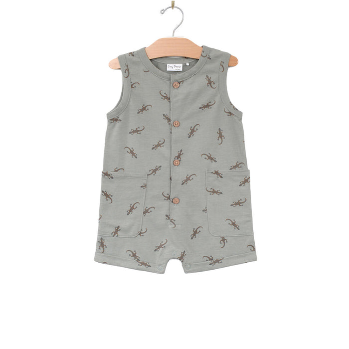Salamander Henley Tank Shortie Romper