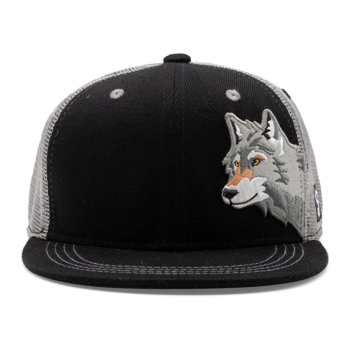 Kids Wolf Flat Bill Hat