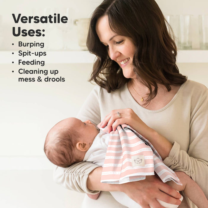 Sweet Charm 6-Pack Shea Burp Cloths