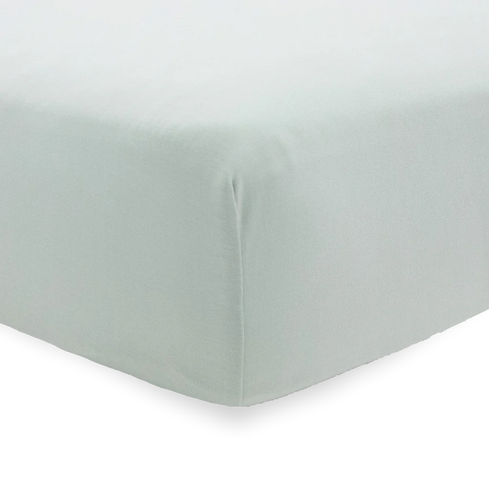 Frost Green Stretch Knit Crib Sheet