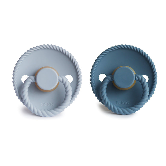 FRIGG Rope Natural Rubber Pacifier 2-Pack - Nature Baby Outfitter