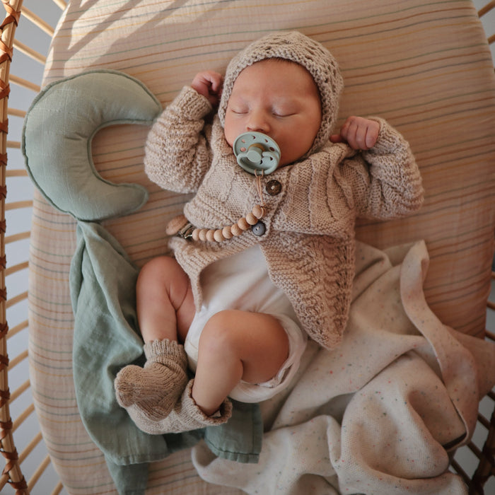 FRIGG Moon Natural Rubber Pacifier 2-Pack - Nature Baby Outfitter