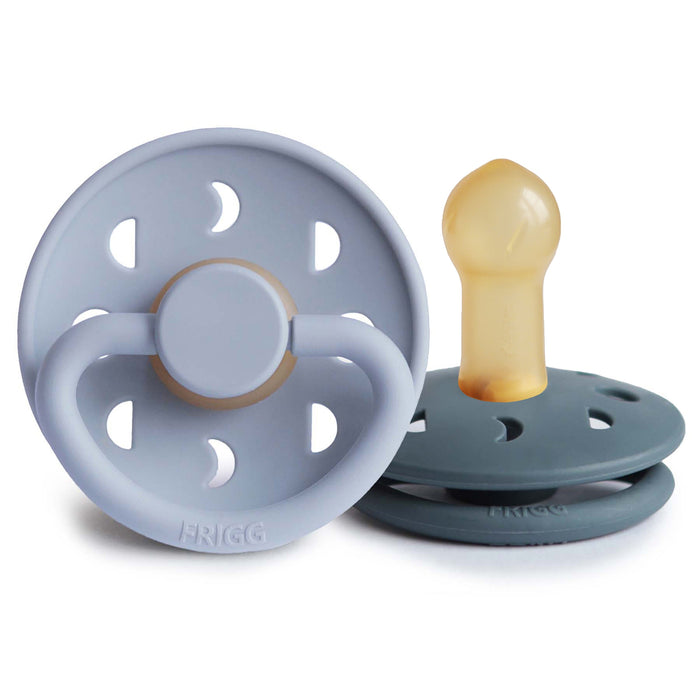 FRIGG Moon Natural Rubber Pacifier 2-Pack - Nature Baby Outfitter