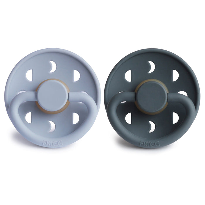 FRIGG Moon Natural Rubber Pacifier 2-Pack - Nature Baby Outfitter