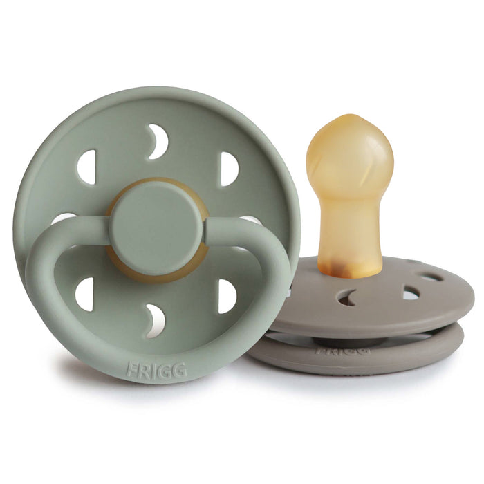 FRIGG Moon Natural Rubber Pacifier 2-Pack - Nature Baby Outfitter