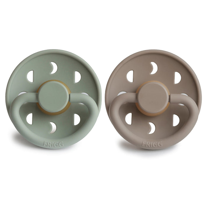 FRIGG Moon Natural Rubber Pacifier 2-Pack - Nature Baby Outfitter
