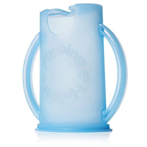 Flipping Holder DELUXE w/ LID (Blue) - Nature Baby Outfitter