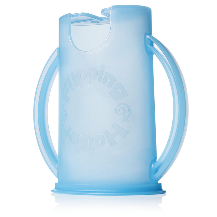 Flipping Holder DELUXE w/ LID (Blue) - Nature Baby Outfitter