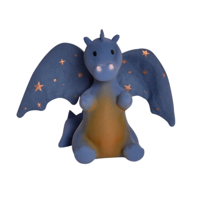 Midnight Dragon Natural Rubber Teether with Crinkle Wings