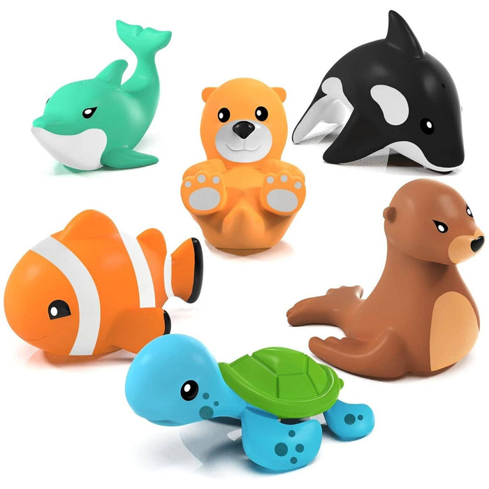 Marine Mold Free Bath Toys, 6 Pack