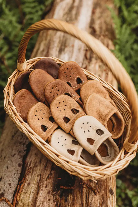 Sepia T-Strap Shoes