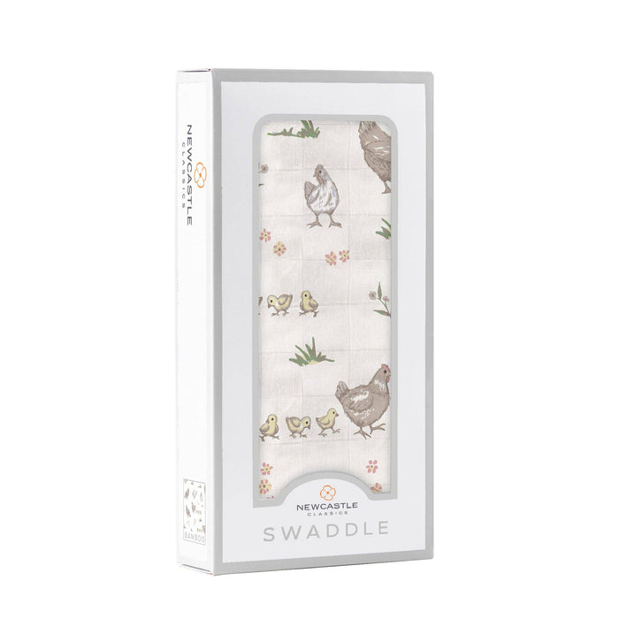 Farm Chickens Bamboo Swaddle