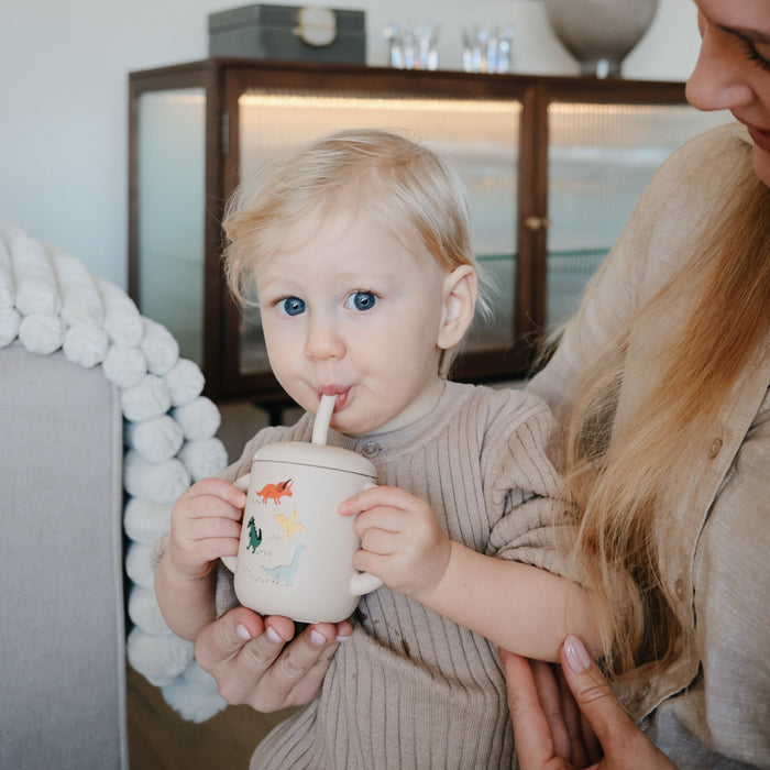 Silicone Training Cup + Straw - Nature Baby Outfitter