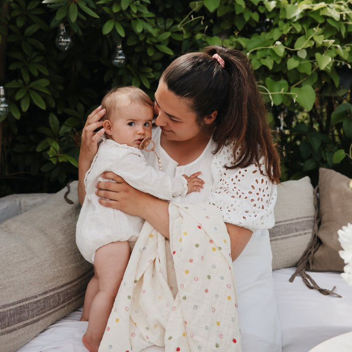 Organic Cotton Muslin Swaddle Blanket - Nature Baby Outfitter