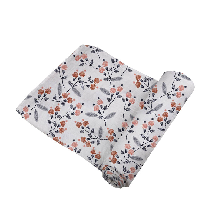 Dahlia Floral Bamboo Swaddle