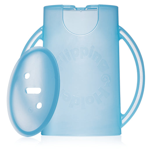 Flipping Holder DELUXE w/ LID (Blue) - Nature Baby Outfitter