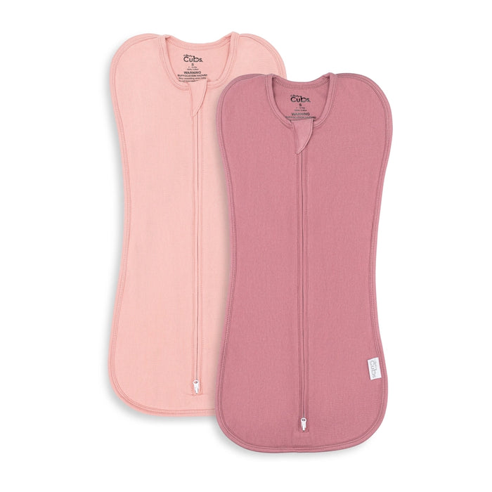 Blush/Mauve Zipper Swaddle Blankets