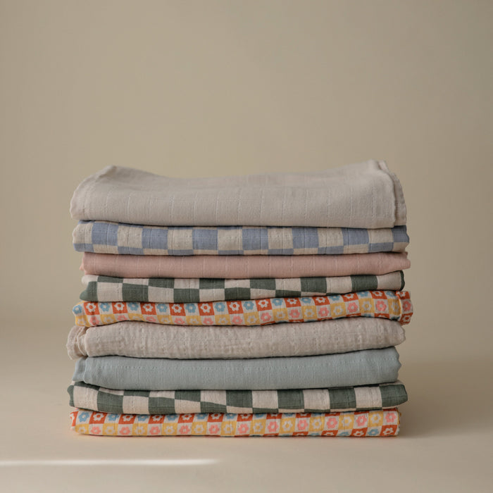 Organic Cotton Muslin Swaddle Blanket - Nature Baby Outfitter