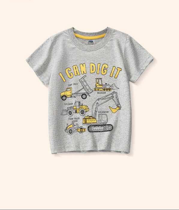 Car Short Sleeve T-Shirt Cotton Casual Top