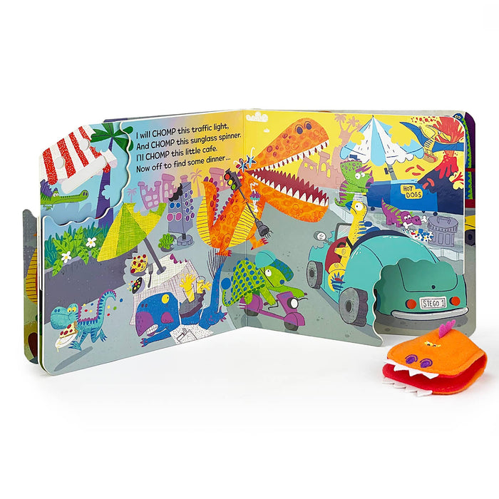 Chomp Chomp Dino Board Book with Finger Puppet