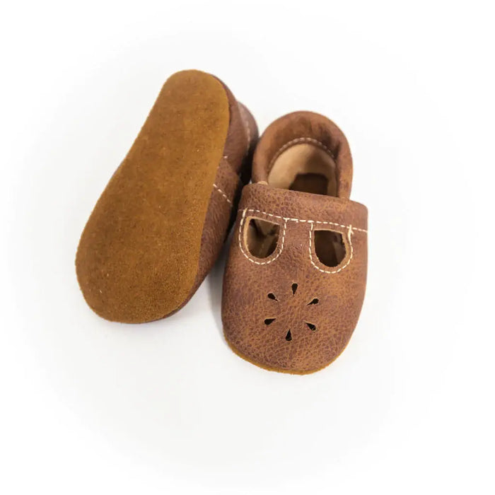 Sepia T-Strap Shoes