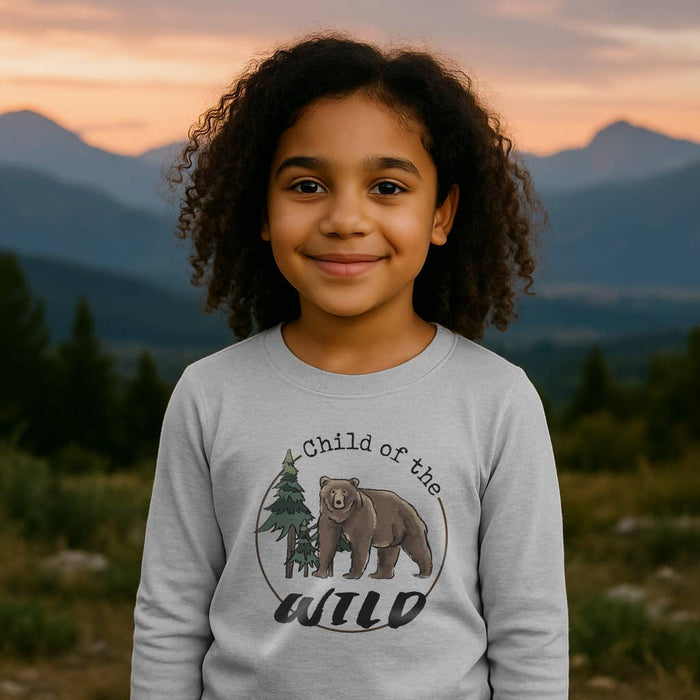 "Child of the wild" Woodland Bear Toddler Boy Clothes Kids