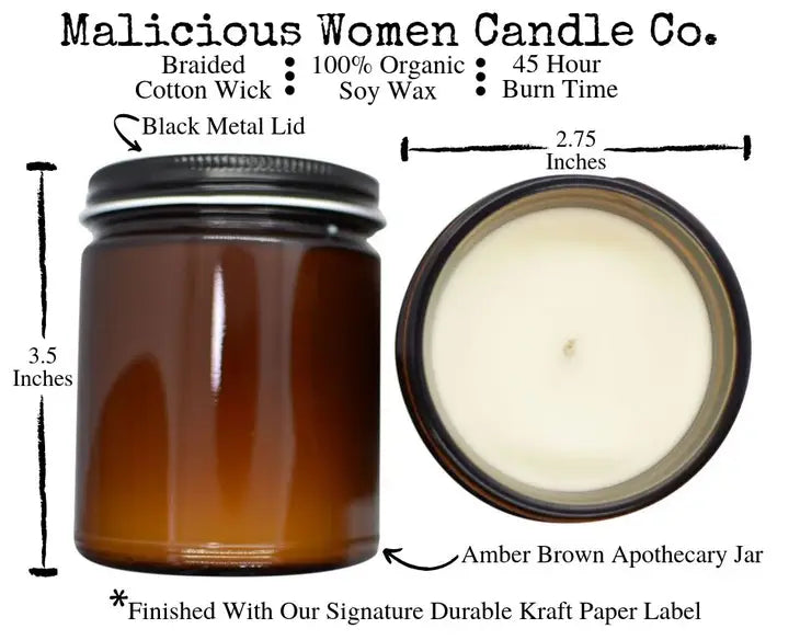 'Please Excuse the Mess' Rebel Rose Candle