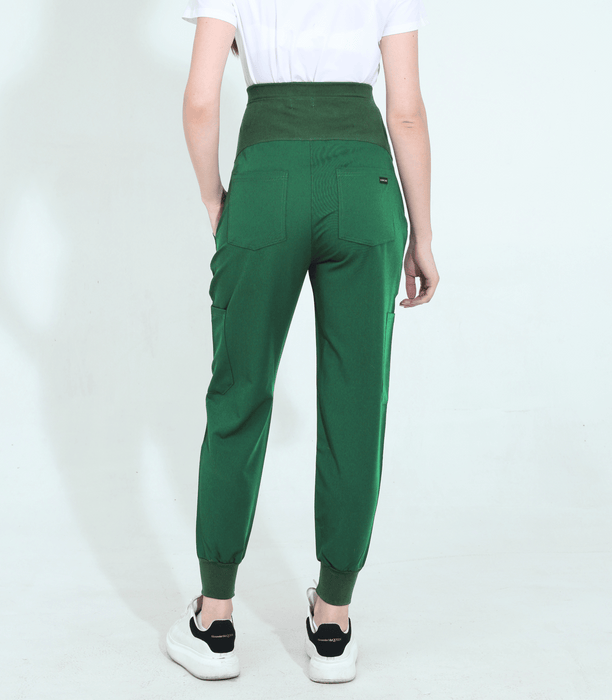 Gray Maternity Jogger Scrubs Pants