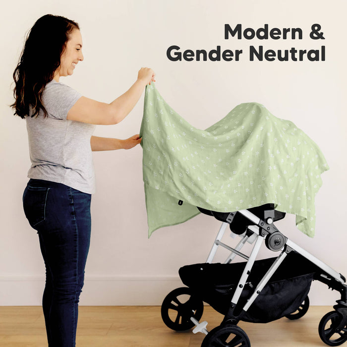 KeaBabies Lumi Muslin Swaddle Blankets