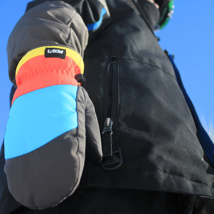 Neon Lights Kids Winter Mittens