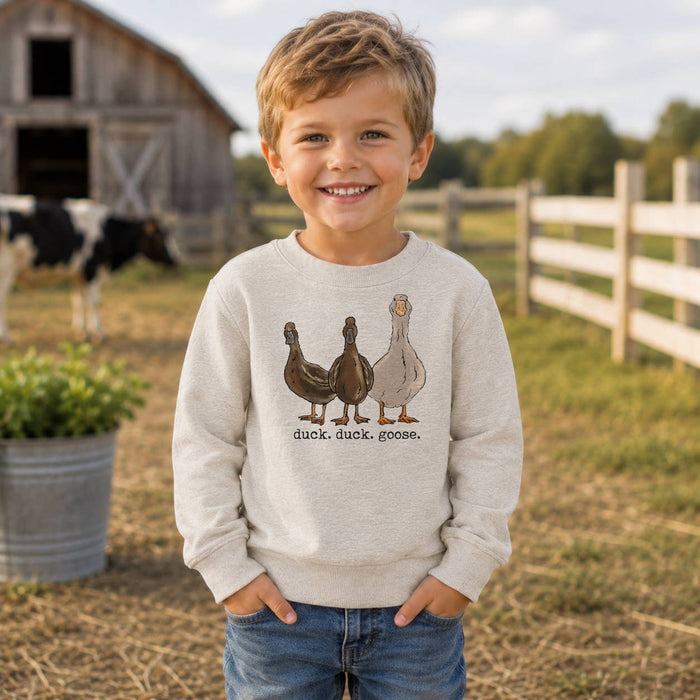 "Duck Duck Goose" Fleece Lined Kids Farm Clothing