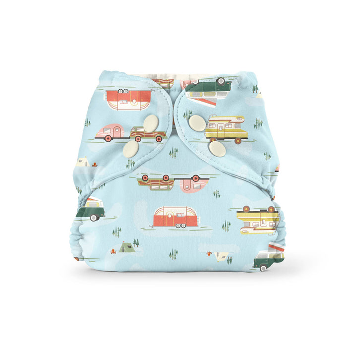 Blueberries Outer diaper cover (+ Swim Diaper): Size 1 (7-17 lbs)