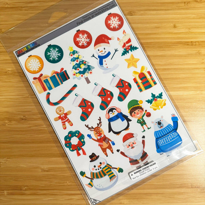 Winter Wonderland: Reusable Decals for Customizing Magnetic Tiles, Plastic Bricks, and more