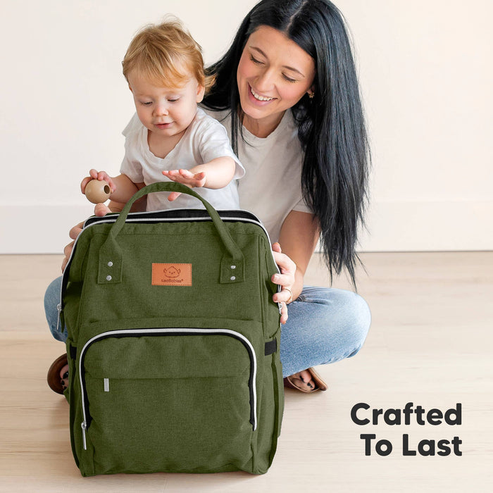 Original Diaper Bag wiith Changing Pad: Coffee Brown