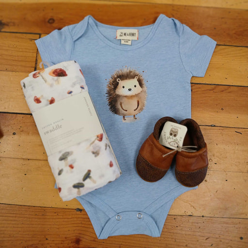 Blue Forest Critter Bodysuit / T-shirt - Nature Baby Outfitter