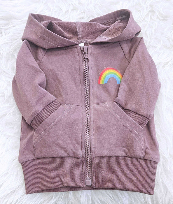 Rainbow Plum Hooded Jacket