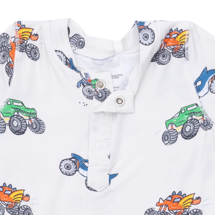 Monster Trucks Henley Romper