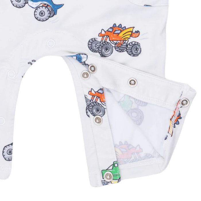 Monster Trucks Henley Romper