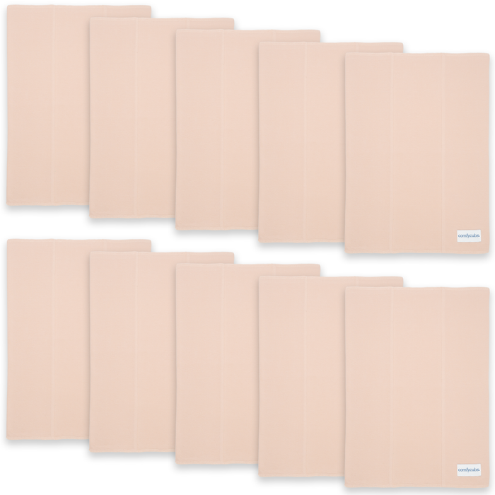 Cotton Burp Cloths  in Blush