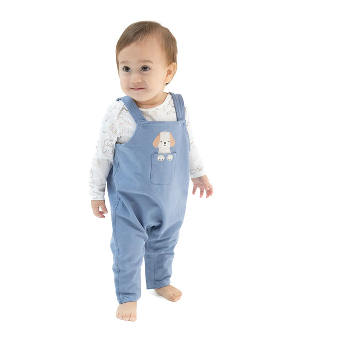 Best Friend Dogs Embroidered French Terry Overall