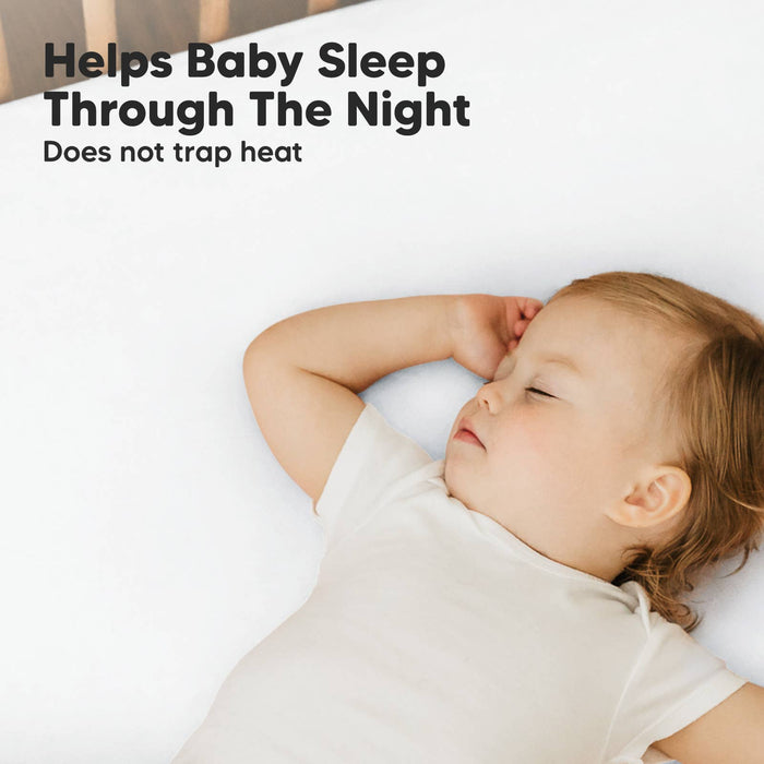 Soft White Mini Crib Sheets, Pack n Play