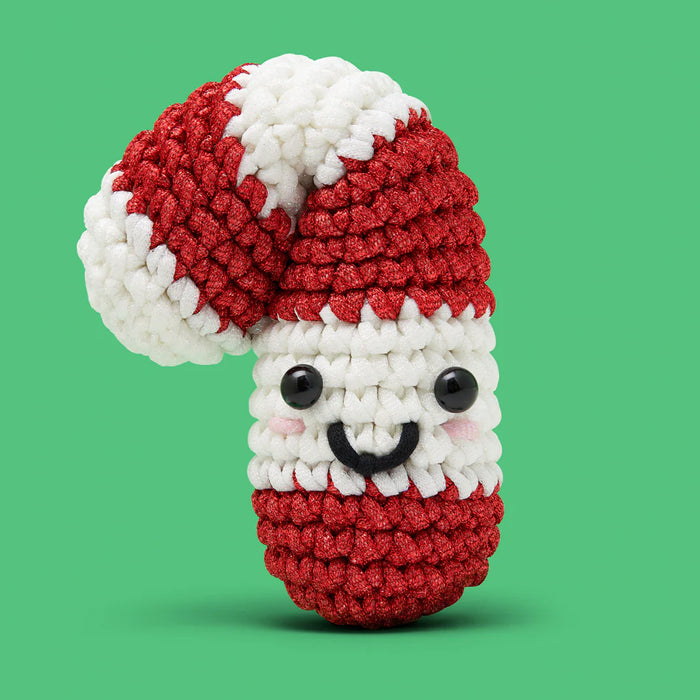 The Woobles Candy Cane Beginner Crochet Kit